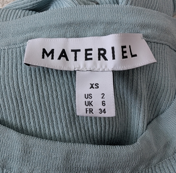 Materiel Designer Thin Strap Maxi Skirt XS Blue - Picture 8 of 14